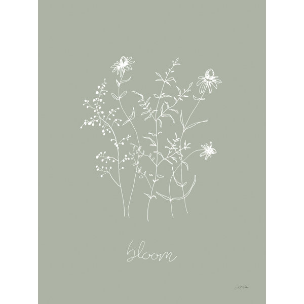 Wildon Home® Waukomis " Delicate Wildflowers III " by Katrina Pete